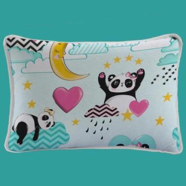 Imagem de Fronha Avulsa Malha Vivaldi Kids 50cmx70cm Sul Brasil, Love Panda