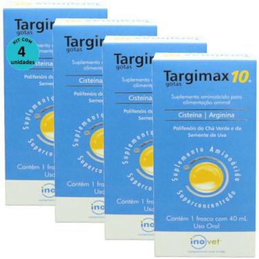 Imagem de Targimax 10 Suplemento Animal 40ml Kit Com 4 - Inovet
