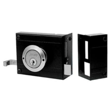 Imagem de Fechadura Portao Sobrepor Stam Modelo 701/100 Preto fosco, Preto