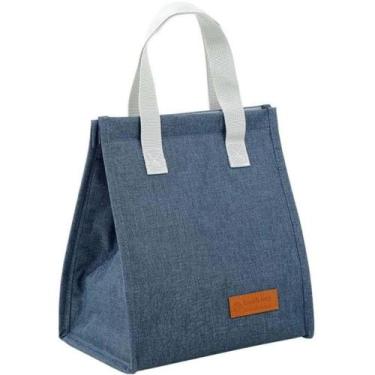 Imagem de Bolsa Térmica Lancheira Porta Marmita Sem Zíper Fitness Passeio Trabal