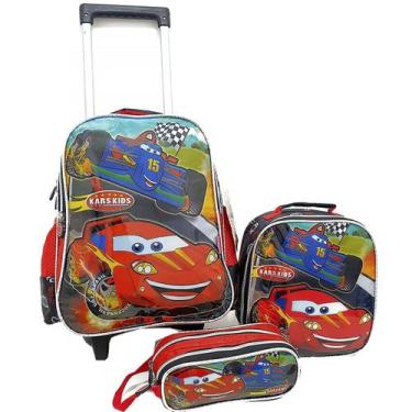 Imagem de Kit Mochila Rodinha Lancheira Estojo MCK4153 - ELLO