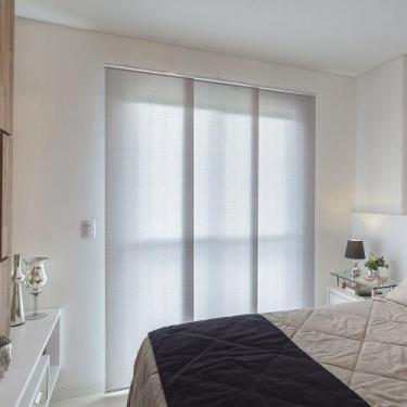 Imagem de Persiana Painel (2,00Lar. x 2,00Alt.) Tecido Translucido Cinza - Vogaf