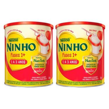Imagem de Kit 2 Fórmula Leite Ninho Fases 1+ 1 A 3 Anos 800g - Nestlé