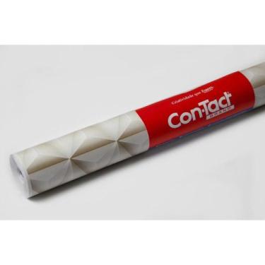 Imagem de Contact Decorado Geométrico 3D 45CM X 10M - Papel Autoadesivo - Plastc
