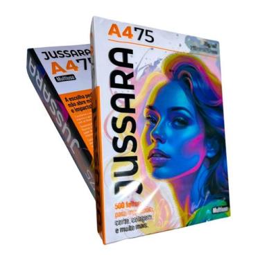 Imagem de Papel Sulfite A4 Jussara 75g Branco - 500 Folhas