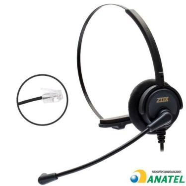 Imagem de Headset zox hz-30 conector rj9