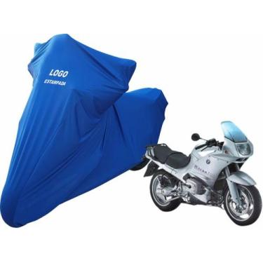 Imagem de Capa Protetora Para Cobrir Moto BMW R 1150 RS Com Logo - Mz, Azul