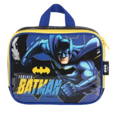 Imagem de Lancheira Batman Térmica Escolar Infantil Merendeira Luxcel Azul
