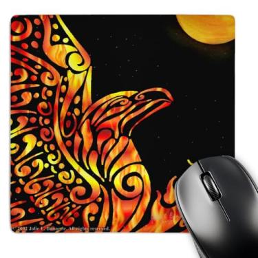 Imagem de 3dRose Mouse pad LLC 20,3 x 20,3 x 0,63 cm, Phoenix Fantasy Fire Tribal (mp_23172_1)