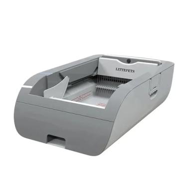 Imagem de Caixa de areia para gatos, autolimpante, grande, inteligente, automática, bandeja para gatos, piso e produtos domésticos para animais de estimação, acessórios(Global APP Version C,JP Plug)