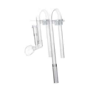 Imagem de WeiLaiKeQi Fluxo de fluxo de fluxo de lírio skimmer, fácil de limpar, tanque de peixe tanque de água de entrada de tubo de aquário Tubo de filtro de aquário, 12mm Limpo