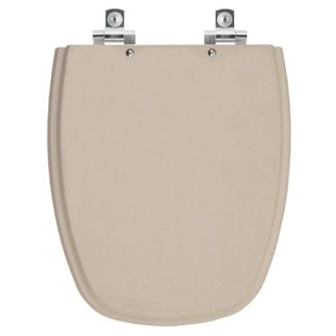 Imagem de Assento Sanitário Soft Close Monte Carlo Bege Saara para vaso Deca