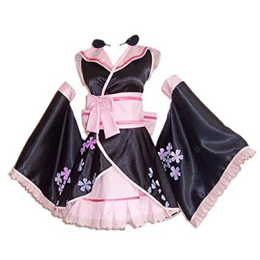 Imagem de Fantasia cosplay princesa neve quimono uniforme Halloween Carnaval conjunto completo, Tamanho:, M