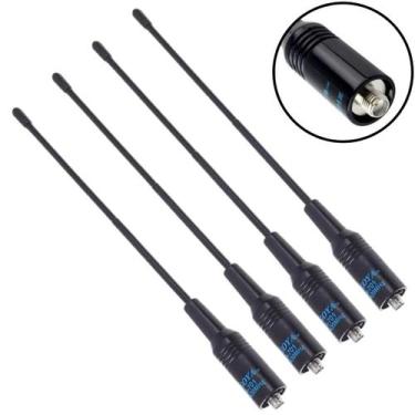 Imagem de Kit 4 Antenas VHF UHF Para Rádio Intelbras RC3002 e Baofeng - LELLIS R