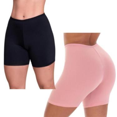 Imagem de Kit 4 Bermuda Anágua Feminina Modeladora Segunda Pele Cintura Média Id