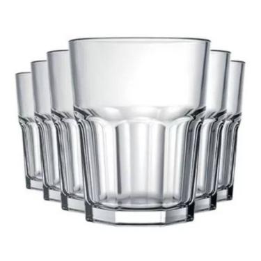 Imagem de Kit 6 Copos Bristol Long Drink 410ml Nadir Vidro Grosso Suco