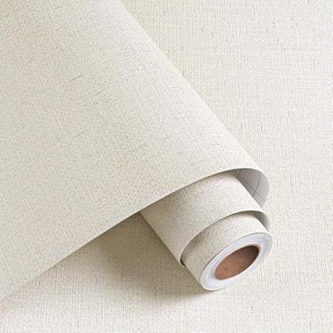 Imagem de Decotalk Papel de parede texturizado de papel de parede de grama 45 x 304 cm Papel de parede de pano de grama