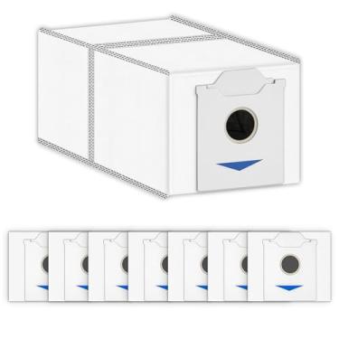 Imagem de (Pacote com 8) Sacos de pó de substituição Omni N30 compatíveis com ECOVACS DEEBOT N30 Omni / N30 Pro Omni Robótico Aspirador de pó, com camada de filtro de carvão ativado, sacos de vasilha, kit de