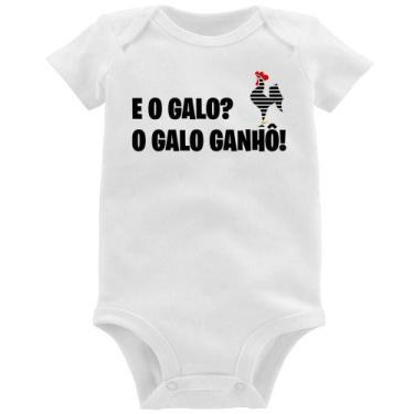 Imagem de Body Bebê E o galo O galo ganhô! - Foca na Moda, Branco, M