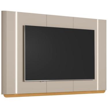 Imagem de Painel Para TV 75 Pol Com LED 240cm Elysia L05 Tauari Off White Fosco 