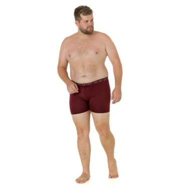 Imagem de Kit 10 Cuecas Boxer UOW Plus Size Risca de Giz Sortidas, G3