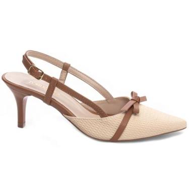 Imagem de Sapato Scarpin Salto Médio Baixo Bico Fino Feminino 6cm EMILY ONLINE, 