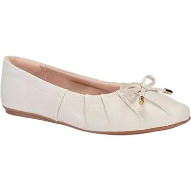 Imagem de Sapatilha Beira Rio Bico Fino Feminina, Branco off, 37
