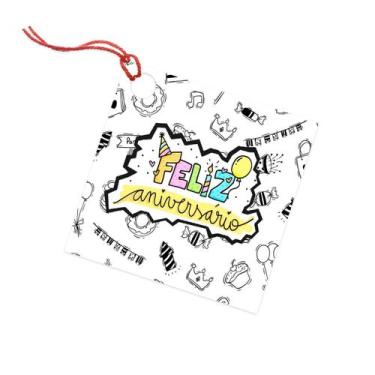 Imagem de 100 Tags Para Pacotes De Presente E Encomendas Com Furo - Nicolados, f