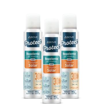 Imagem de Kit 3 Repelentes Spray Com Proteção Solar FPS30 150ml Above