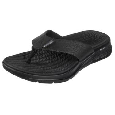 Imagem de Chinelo Masculino Palmilha Goga Mat super Conforto Skechers, Preto, 38