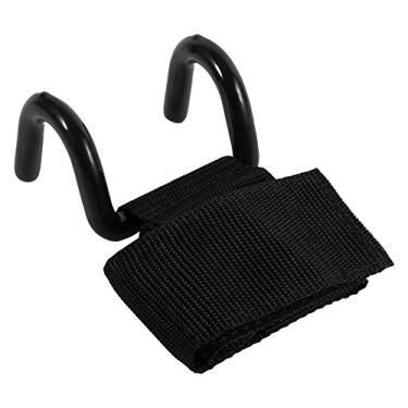 Imagem de Treinamento de Levantamento de Peso de Peso de Metal Resistente Apoio Ao Pulso Bandagem Strap Gym Hook Grip Com Cinta Unissex para Impedir a Perda de Aderência, Fornece Suporte