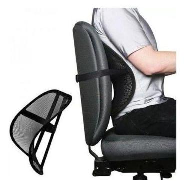 Imagem de Encosto Lombar Cadeira Apoio Suporte Corretor Carro - alfashop