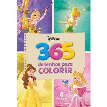 Imagem de Livro - 365 desenhos para colorir Disney Princesas e fadas