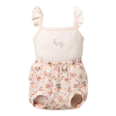 Imagem de Conjunto Bebê Body Regata + Tapa Fralda Aurora Rosa - Hug