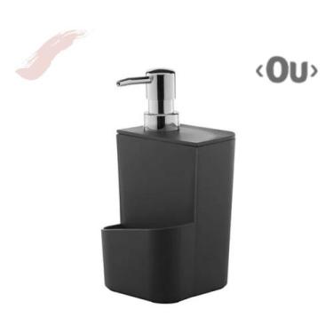 Imagem de Dispenser Para Detergente E Esponja 650 ML - Ou, Preto