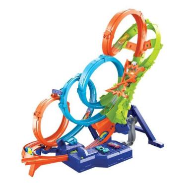 Imagem de Hot Wheels Pista Action Voltas Colisoes Desafiadoras Mattel