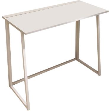 Imagem de Mesa do computador, mesa de escrita dobrável com rodas para trabalhador de escritório, alunos, mesa de estudo simples para quarto, sala de estar, dormitório, sala de aula, 1,80 * 45 * 74cm