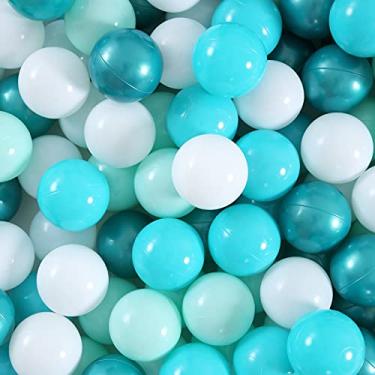 Imagem de Realhaha Kid Balls for Ball Pit, BPA Free Colorful Plastic Balls Baby Play Balls, Bounce House, Baby Pool & Playhouse, Birthday Party Ball Pool, 2.17inches,ONLY 100 Balls