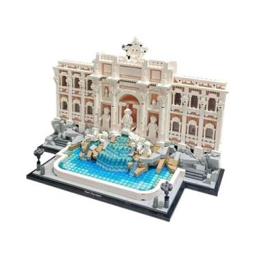 Imagem de Brinquedo De Blocos De Construção Da Fonte Romana Trevi Em Grande Esca