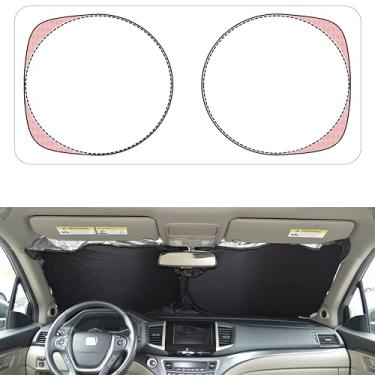 Imagem de Para-sol patenteados para para-brisas automotivos para caminhões SUV, minivan, crossover, para-sol dobrável para janela frontal (D3)