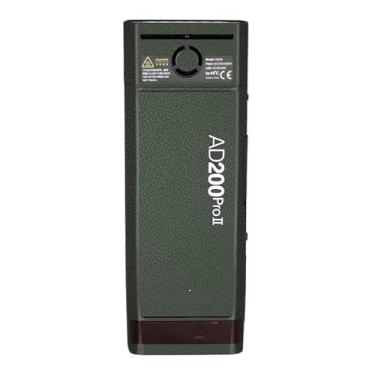 Imagem de Para Godox AD200 Pro II câmera de bolso flash estroboscópio película de vinil película protetora protetor protetor casaco fotografia acessórios AD200 Pro II (couro verde)