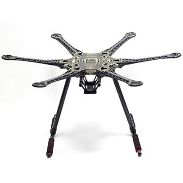 Imagem de FPVDrone S550 Kit de moldura hexacopter 6 eixos drone chama com trem de pouso de fibra de carbono