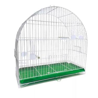 Imagem de Gaiola de Arame e Ferro com Arco Aramil para pássaros e passarinhos(Verde)