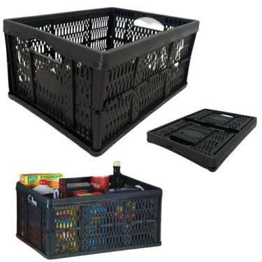 Imagem de Caixa Organizadora Dobrável Retrátil Multiuso Reforçada Grande 32L - I