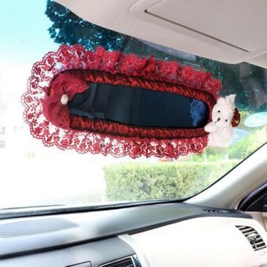 Imagem de Capa de espelho retrovisor de carro, protetor de espelho retrovisor automotivo elástico de pelúcia, protetor retrovisor automotivo, decoração automotiva para mulheres e meninas (10)