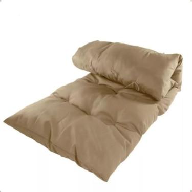 Imagem de Almofada Futon Espreguiçadeira Colchonete Solteiro 60X170cm(Bege)