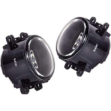 Imagem de beler Um par de faróis de neblina laterais do passageiro 55 W à prova d'água, para-choques dianteiros, luzes de substituição na caixa para Acura, Honda, Ford, Nissan, Subaru, Lincoln, Suzuki (H11 lâmpadas)