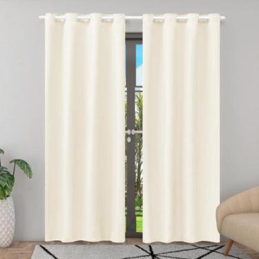 Imagem de Cortina Jasmim Para Sala Quarto Oxford Liso 2,80 X 2,20 Metros - Vitor