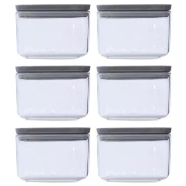 Imagem de Kit 6 Potes Herméticos 500ml Plasvale Plástico Porta Mantime