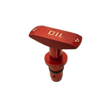 Imagem de Puxador Vareta Óleo Motor Tuning Universal Vermelho Metal